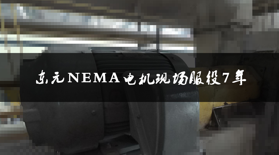 東元NEMA電機(jī)服役7年，運(yùn)行狀態(tài)良好，現(xiàn)場檢測運(yùn)行狀態(tài)