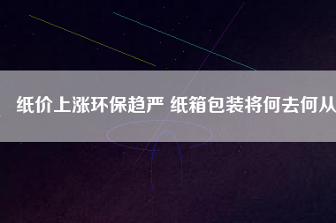 紙價上漲環(huán)保趨嚴 紙箱包裝將何去何從